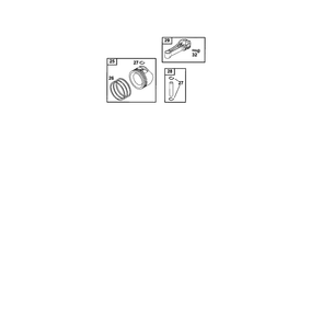 Piston/Ring Set Diagram and Parts List for 121700TO121799  Briggs and Stratton Engine